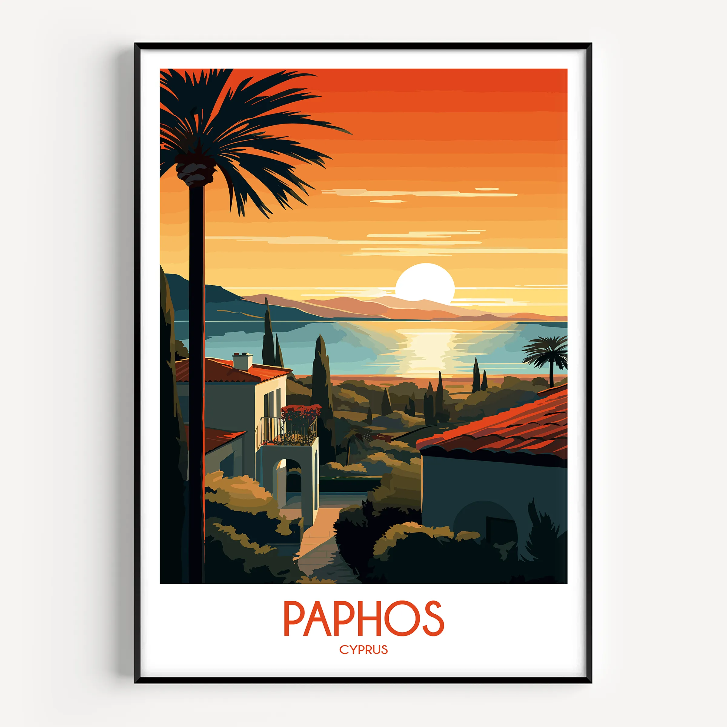 Paphos Destination Art Gift