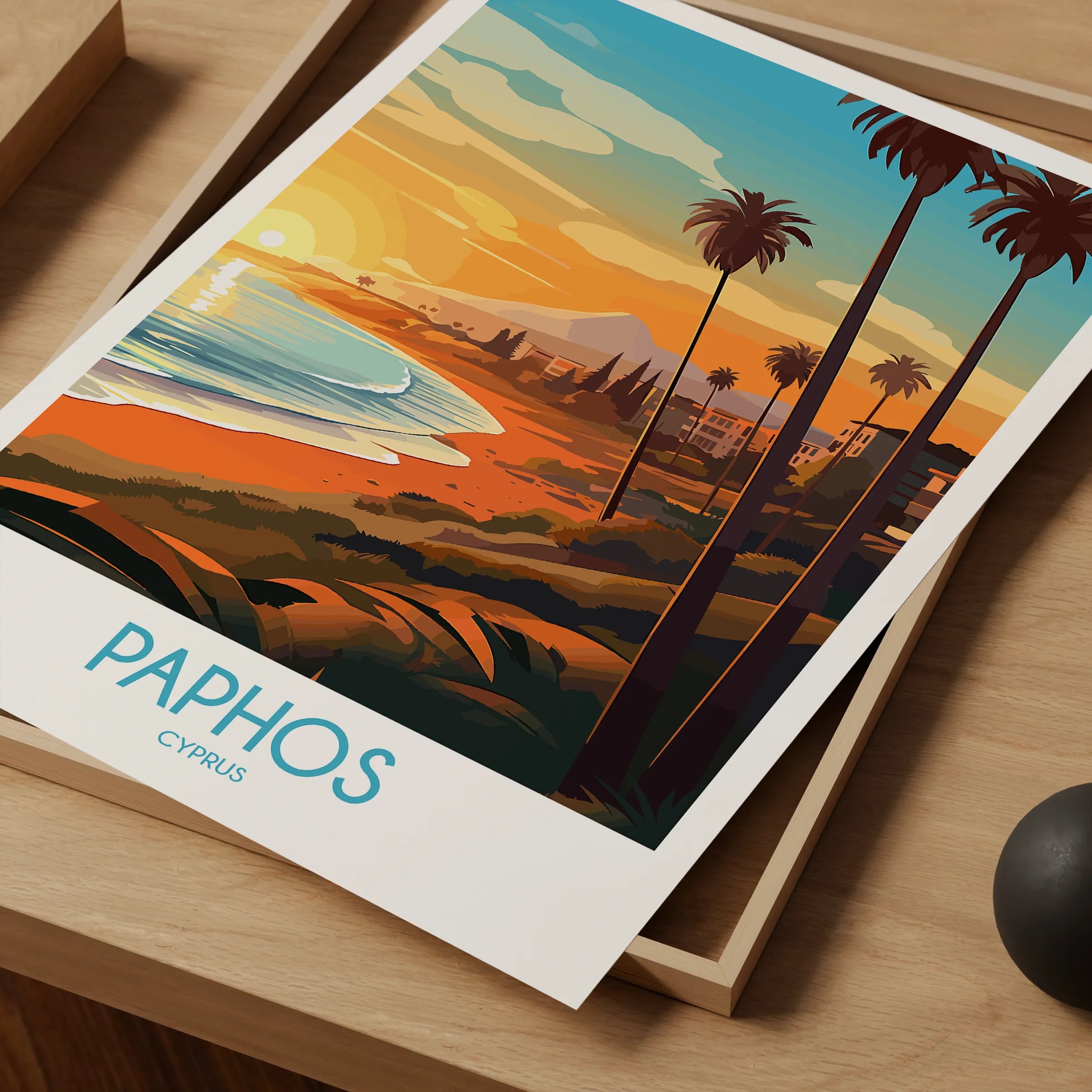 Paphos Scenic Landscape Art