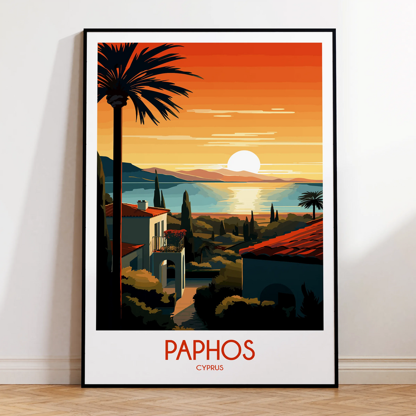 Paphos Scenic Landscape Art