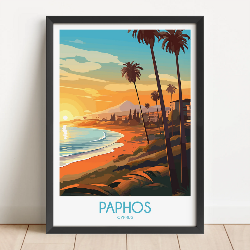 Paphos Souvenir Poster Print