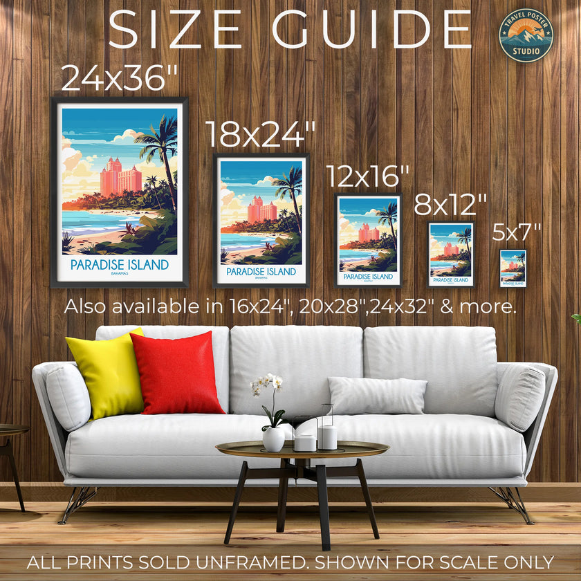 Paradise Island Minimalist Wall Art