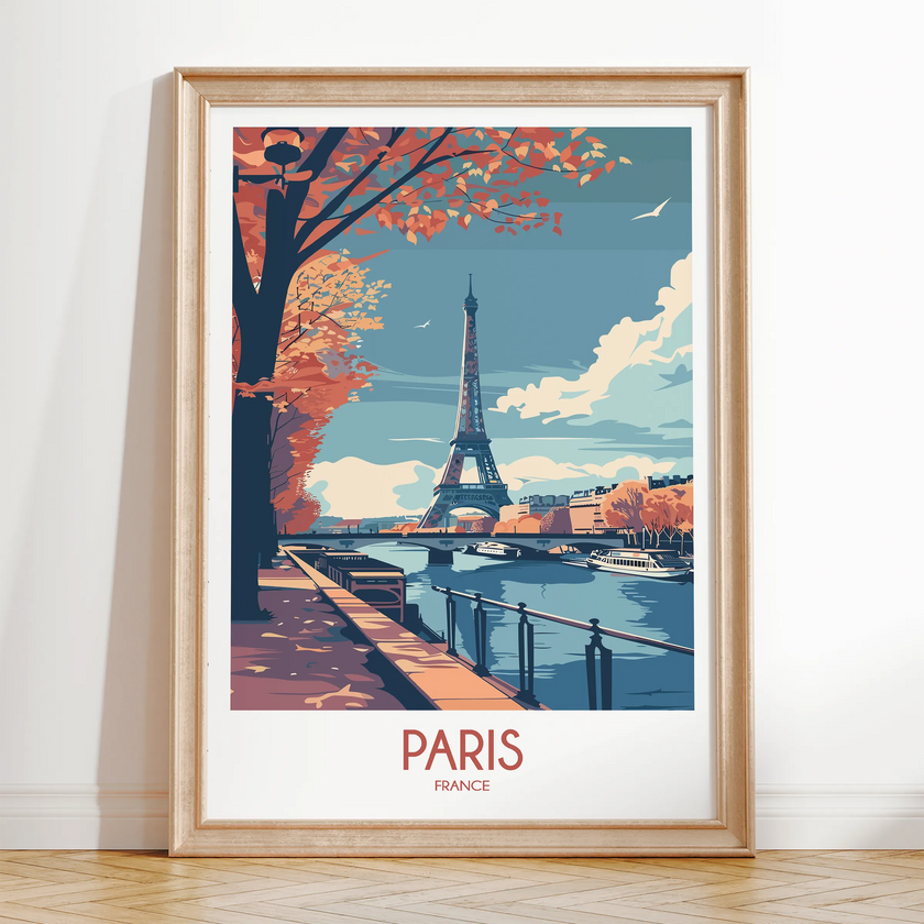 Paris Modern Travel Poster