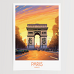 Paris Modern Travel Poster