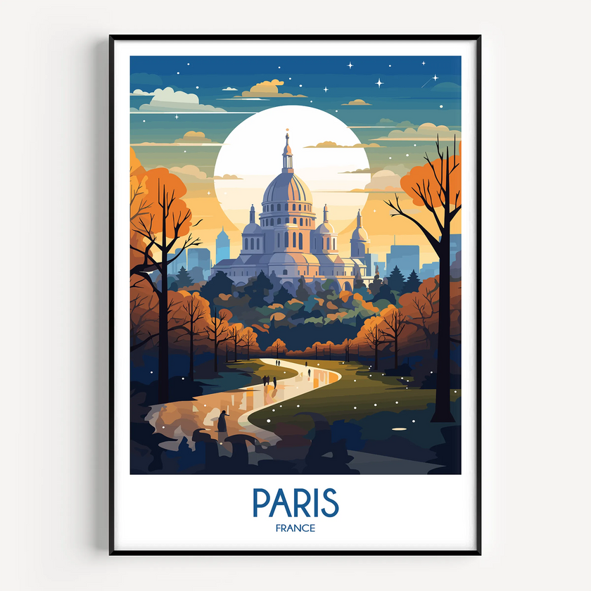 Paris Modern Travel Poster