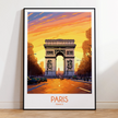 Paris Retro Travel Illustration