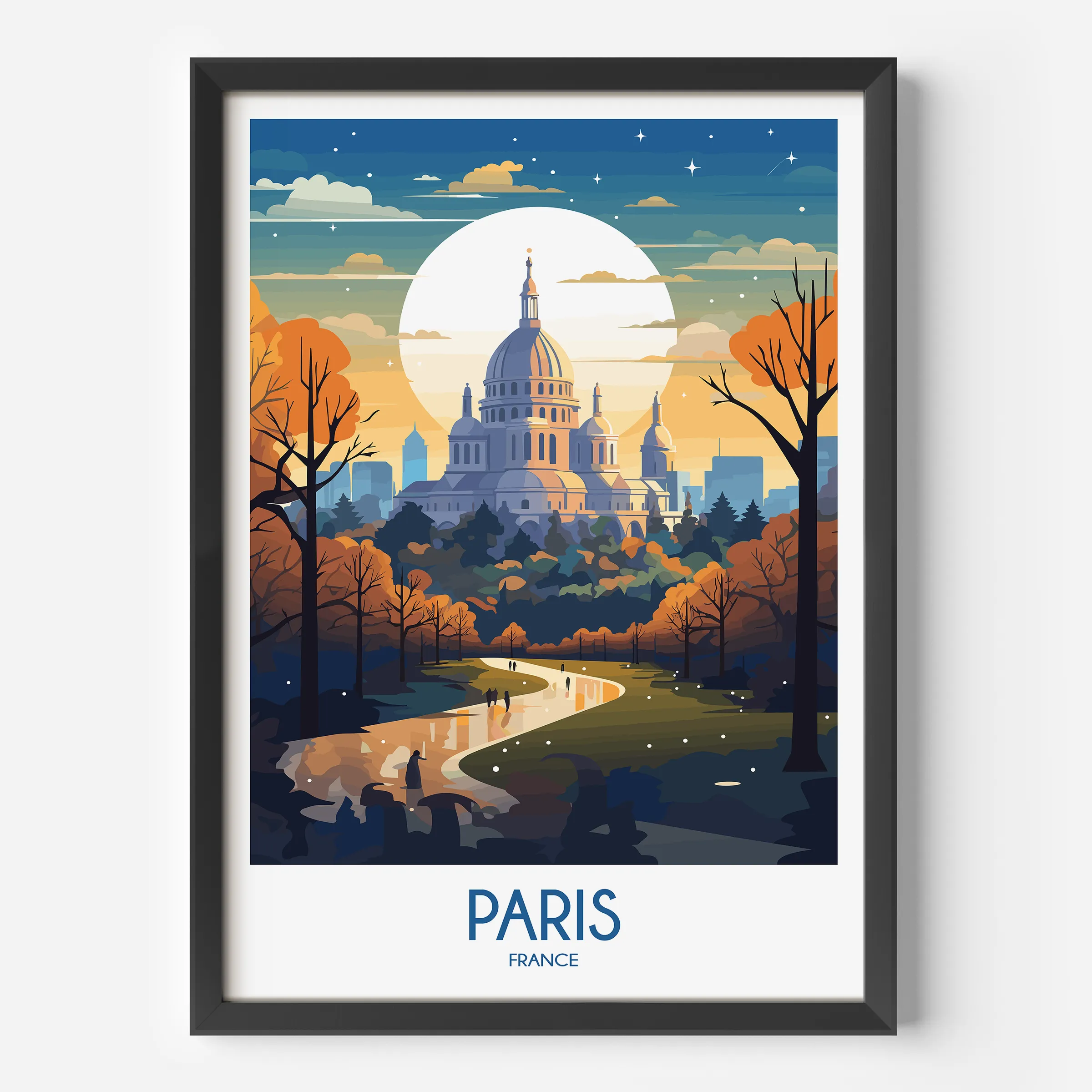 Paris Scenic Landscape Art
