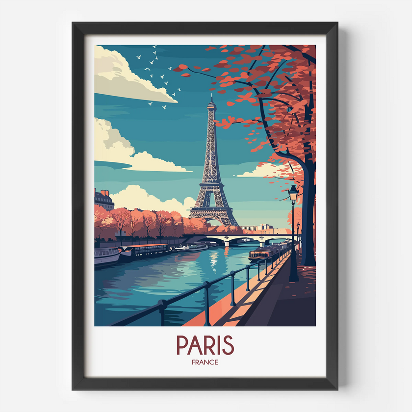 Paris Souvenir Poster Print