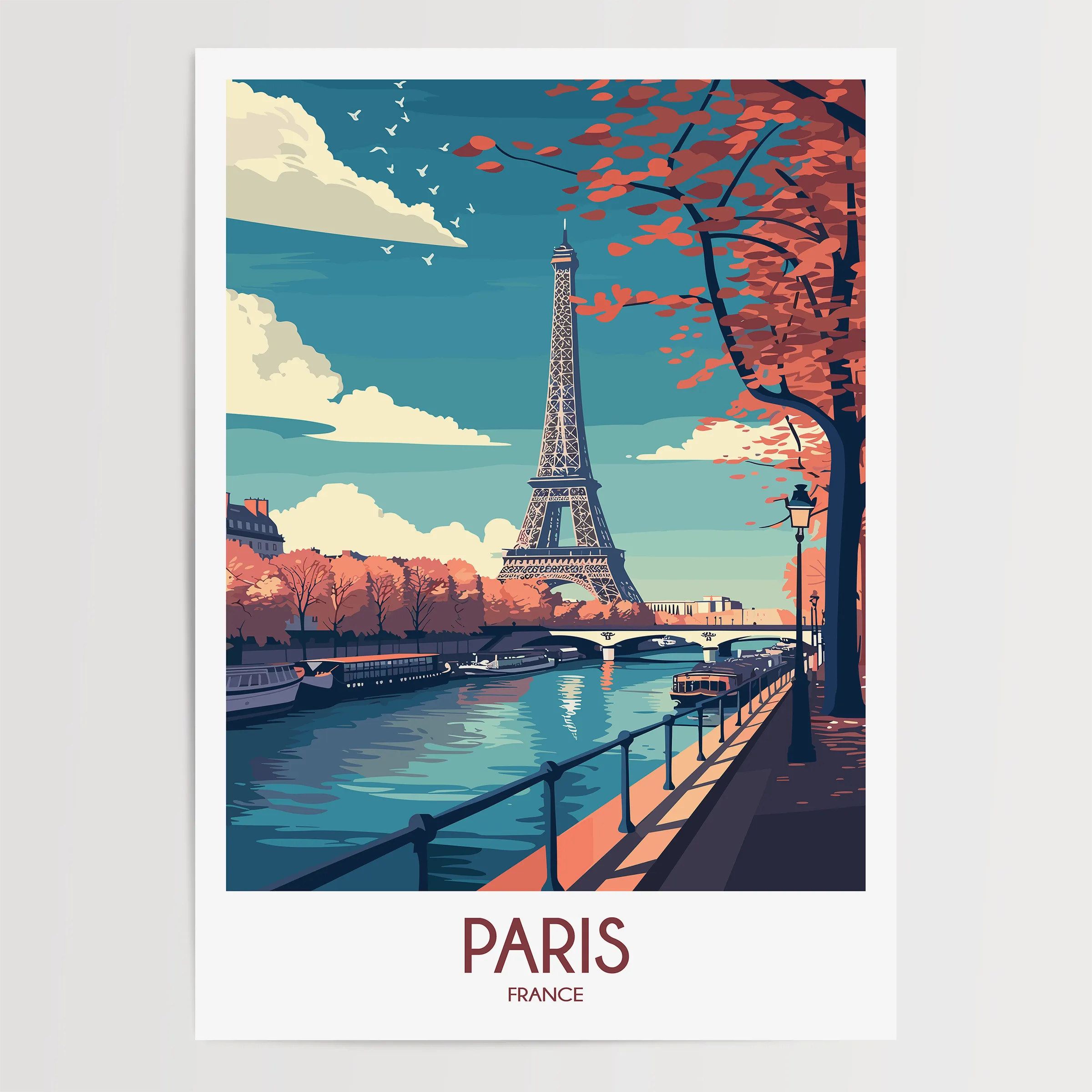 Paris Vintage Style Print