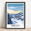Park City Modern Travel Poster