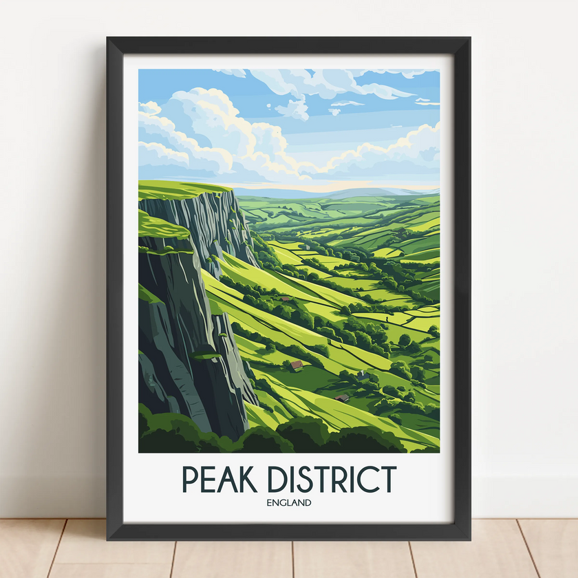 Peak District Destination Art Gift
