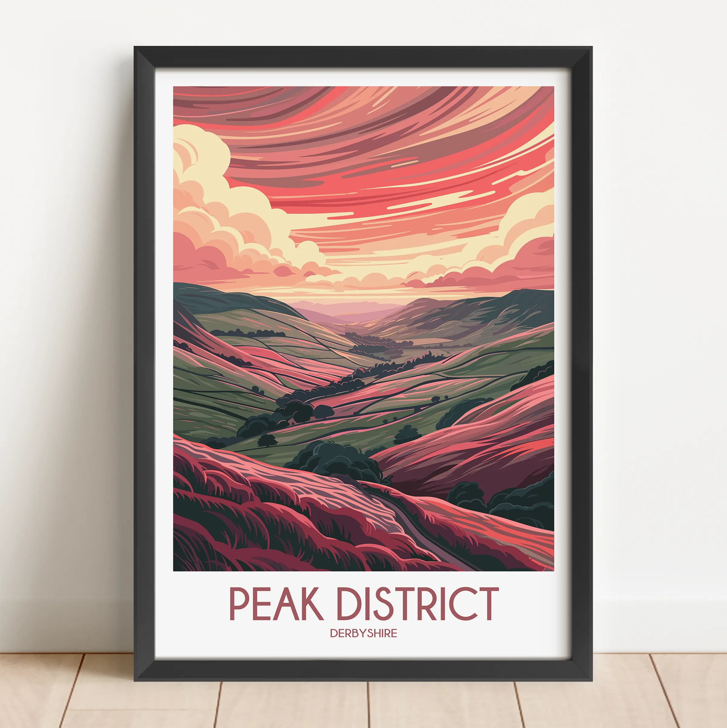 Peak District Scenic Landscape Art