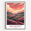 Peak District Souvenir Poster Print