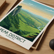 Peak District Vintage Style Print