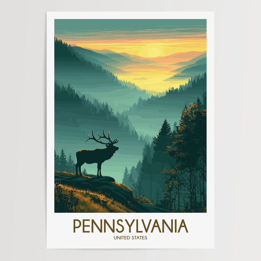 Pennsylvania Destination Art Gift