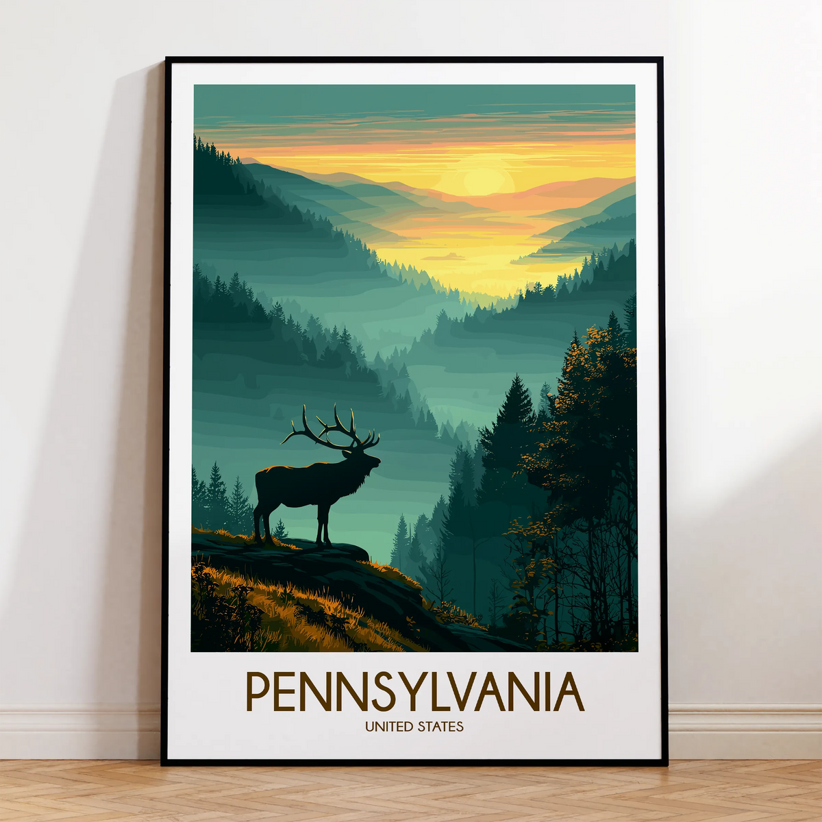 Pennsylvania Minimalist Wall Art