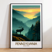 Pennsylvania Minimalist Wall Art