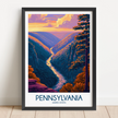 Pennsylvania Modern Travel Poster