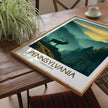Pennsylvania Retro Travel Illustration