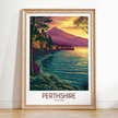 Perthshire Modern Travel Poster