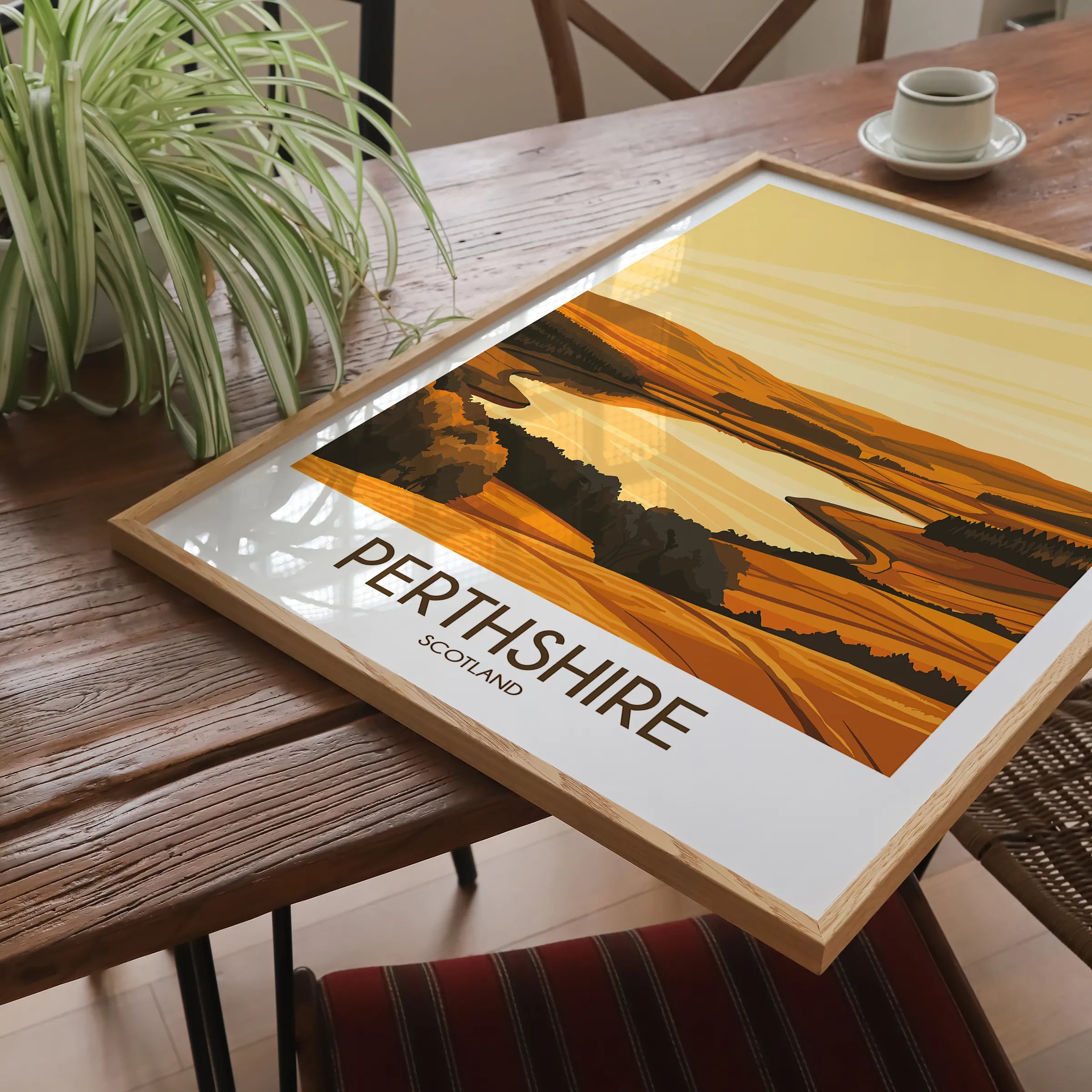 Perthshire Modern Travel Poster