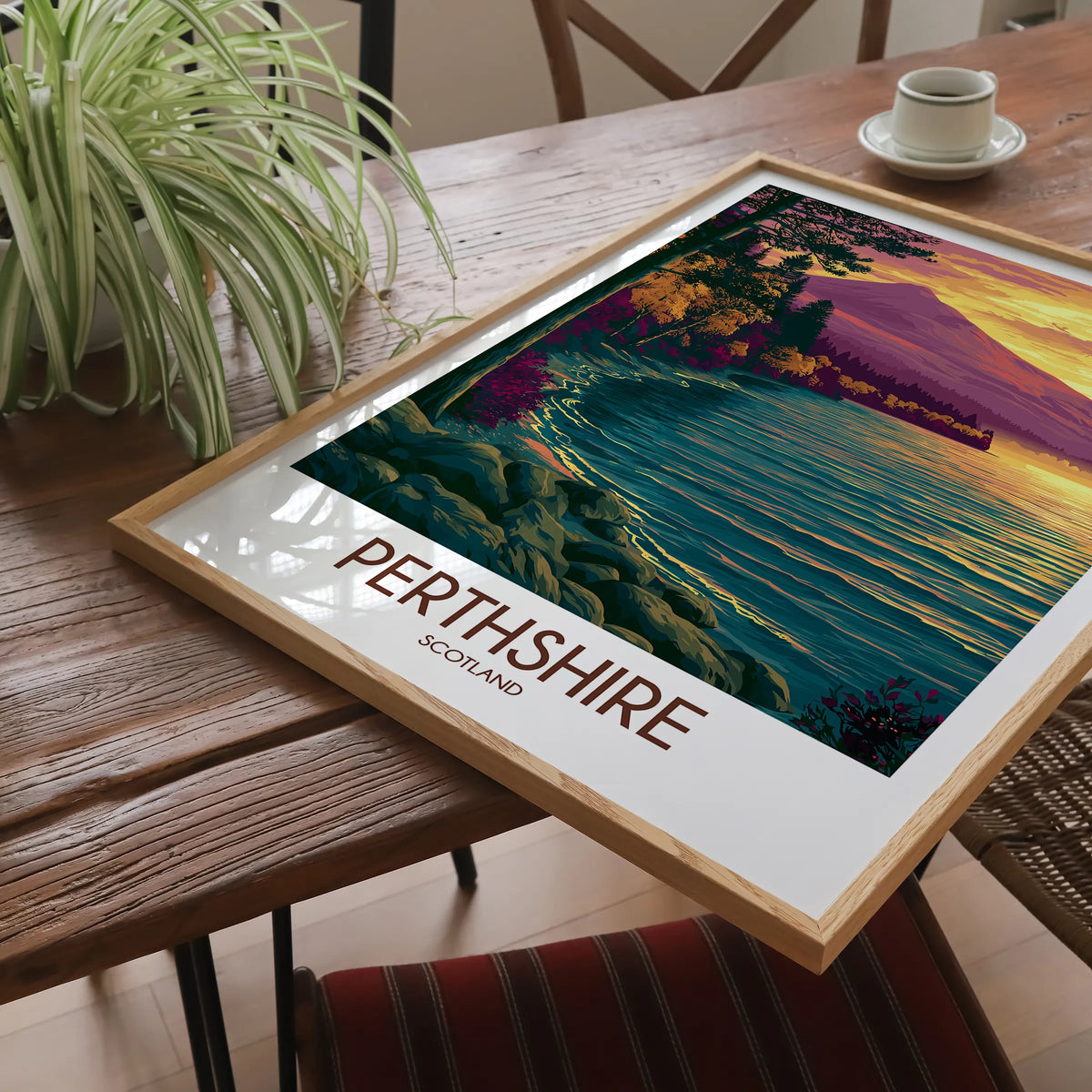 Perthshire Retro Travel Illustration