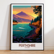 Perthshire Retro Travel Illustration