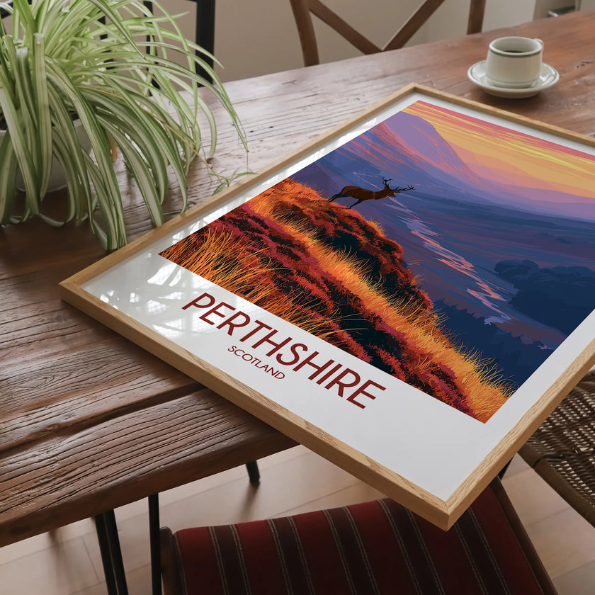 Perthshire Souvenir Poster Print