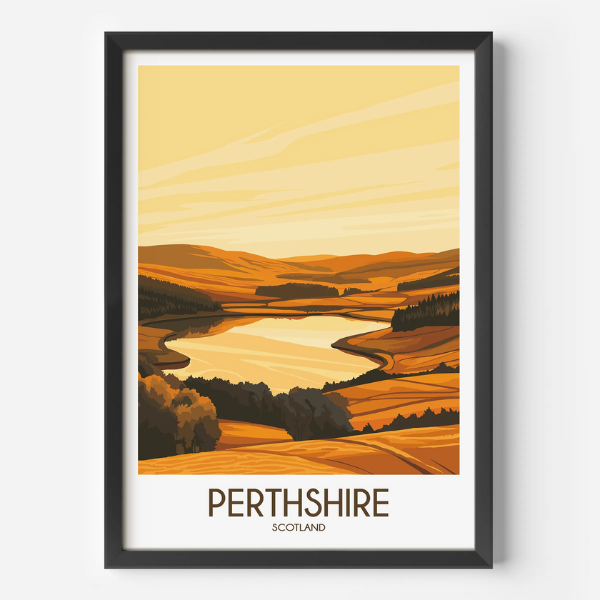 Perthshire Souvenir Poster Print