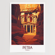 Petra Modern Travel Poster