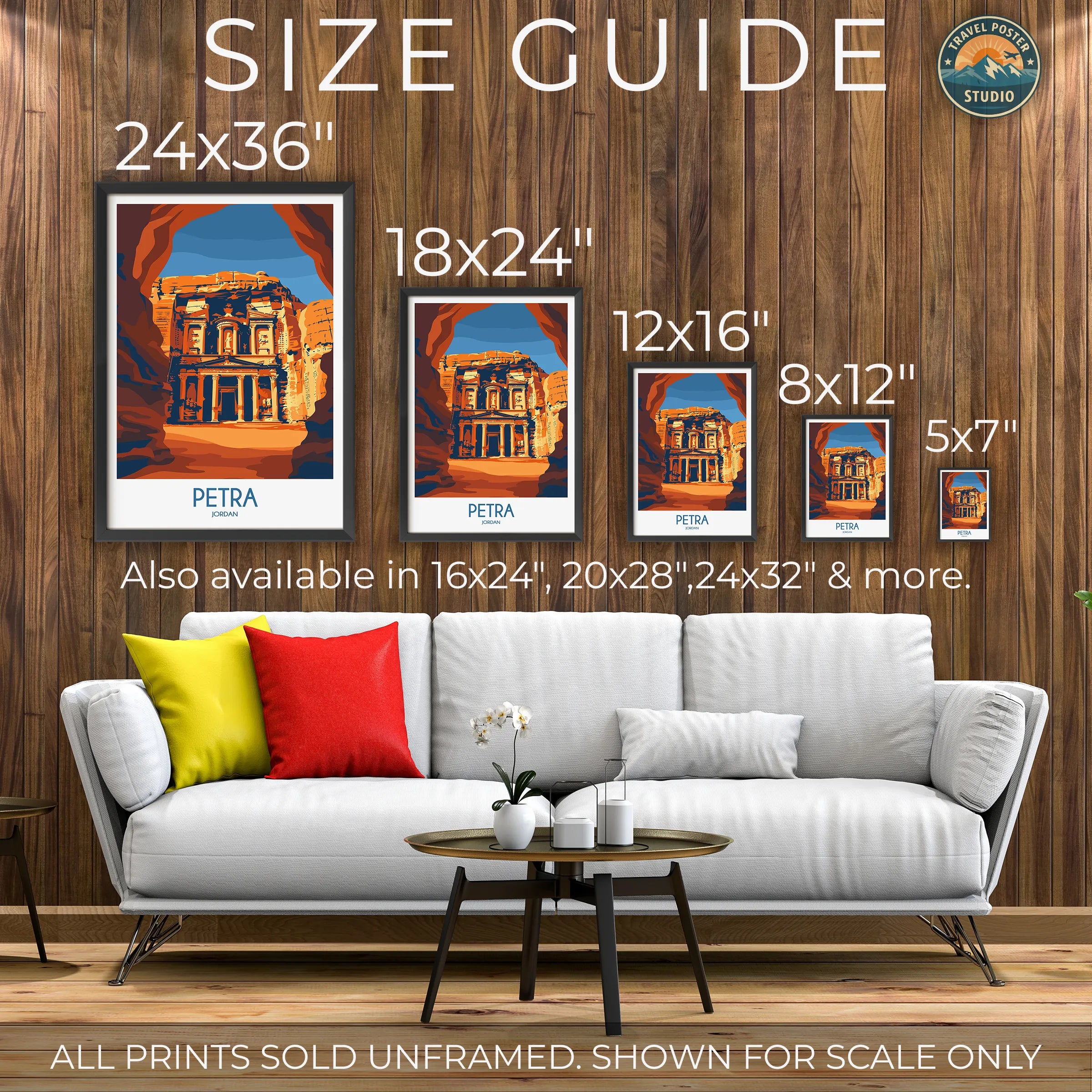 Petra Modern Travel Poster