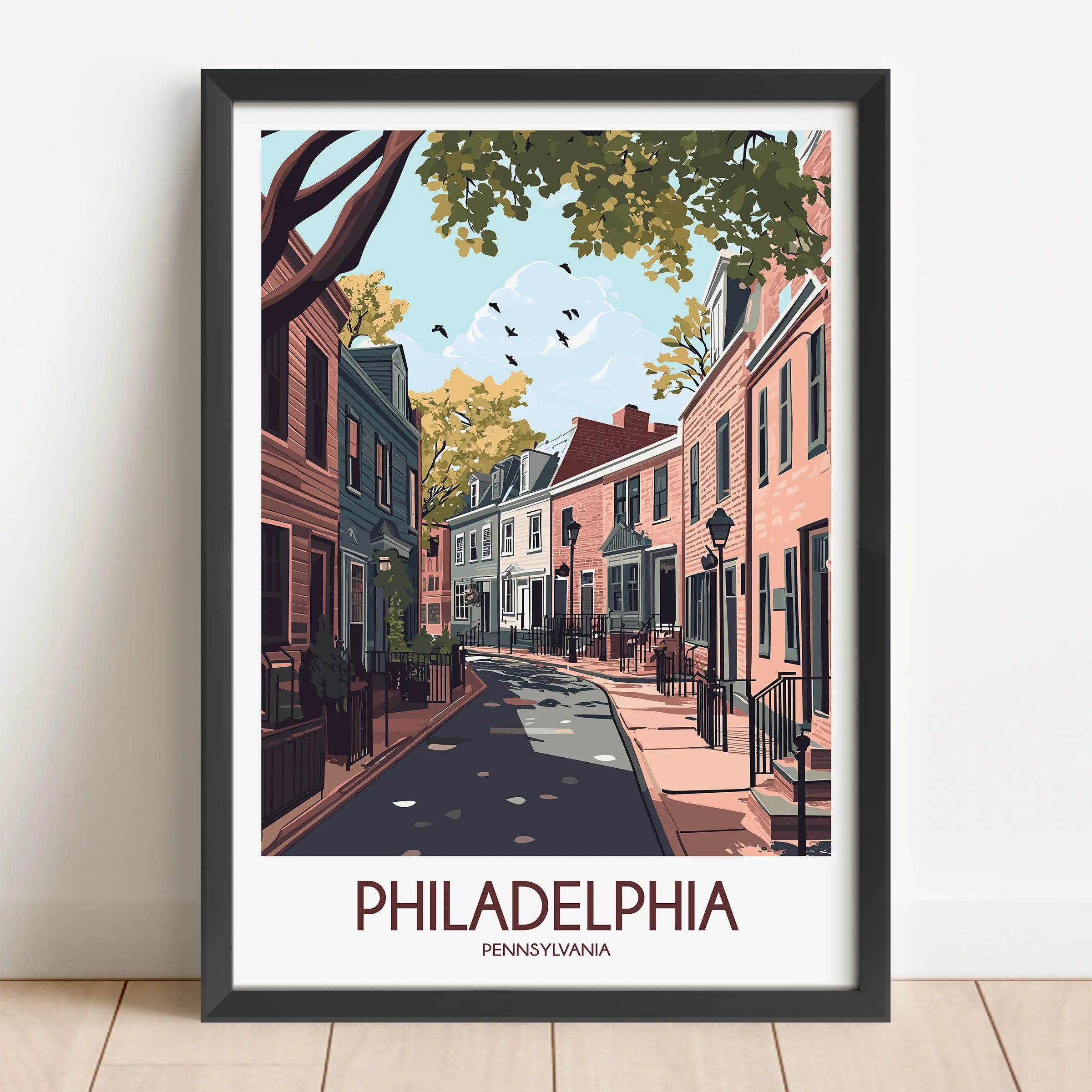 Philadelphia Minimalist Wall Art