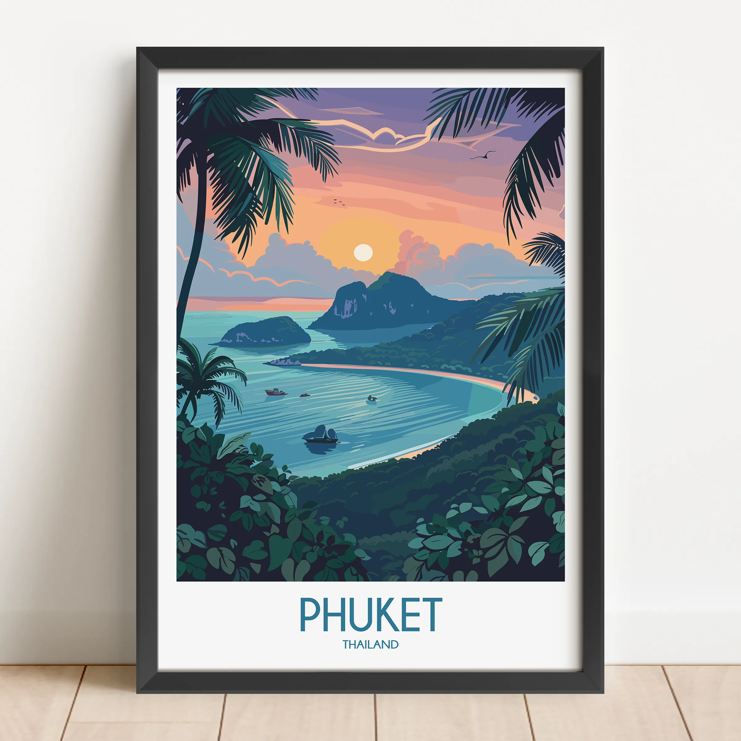 Phuket Modern Travel Poster