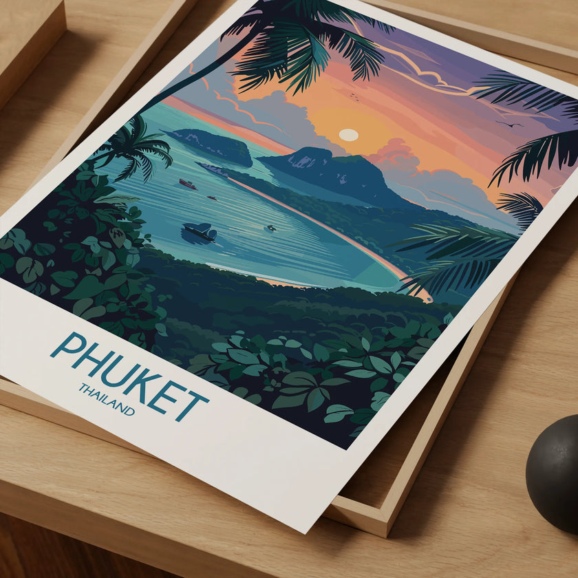 Phuket Vintage Style Print