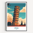 Pisa Souvenir Poster Print