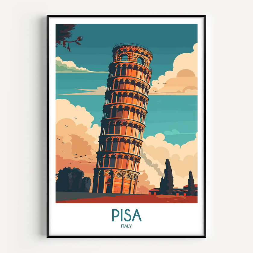 Pisa Souvenir Poster Print