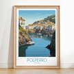 Polperro Modern Travel Poster