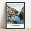 Polperro Modern Travel Poster
