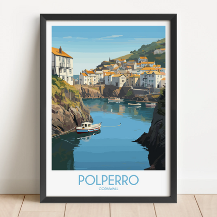 Polperro Scenic Landscape Art