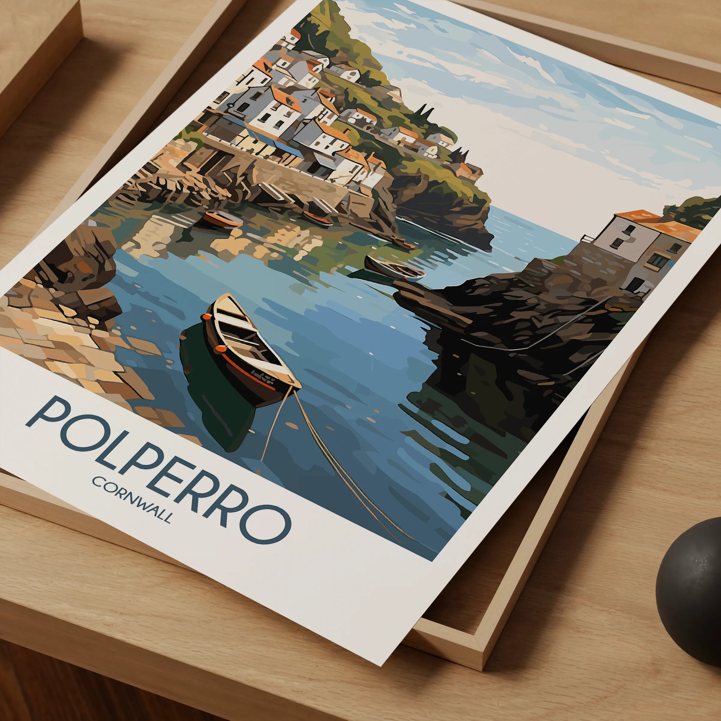 Polperro Vintage Style Print