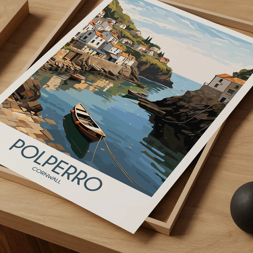 Polperro Vintage Style Print