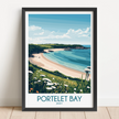 Portelet Bay Destination Art Gift