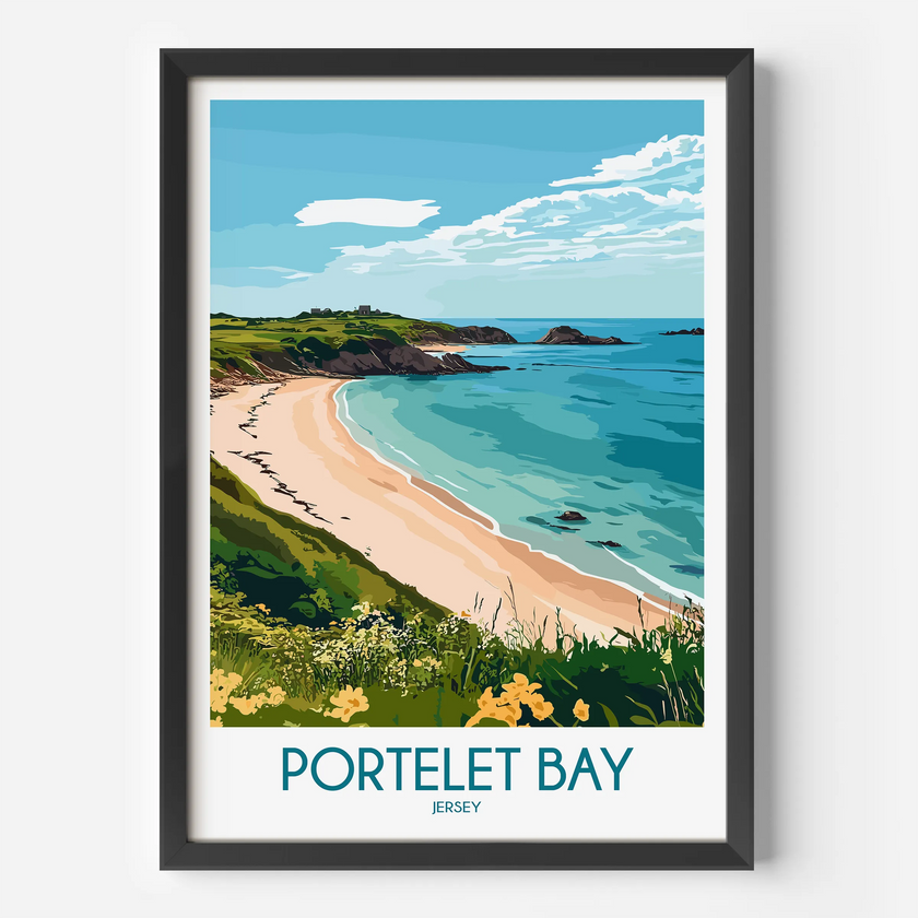 Portelet Bay Gallery Quality Print