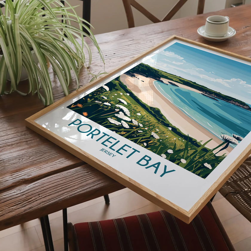 Portelet Bay Scenic Landscape Art