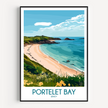 Portelet Bay Scenic Landscape Art