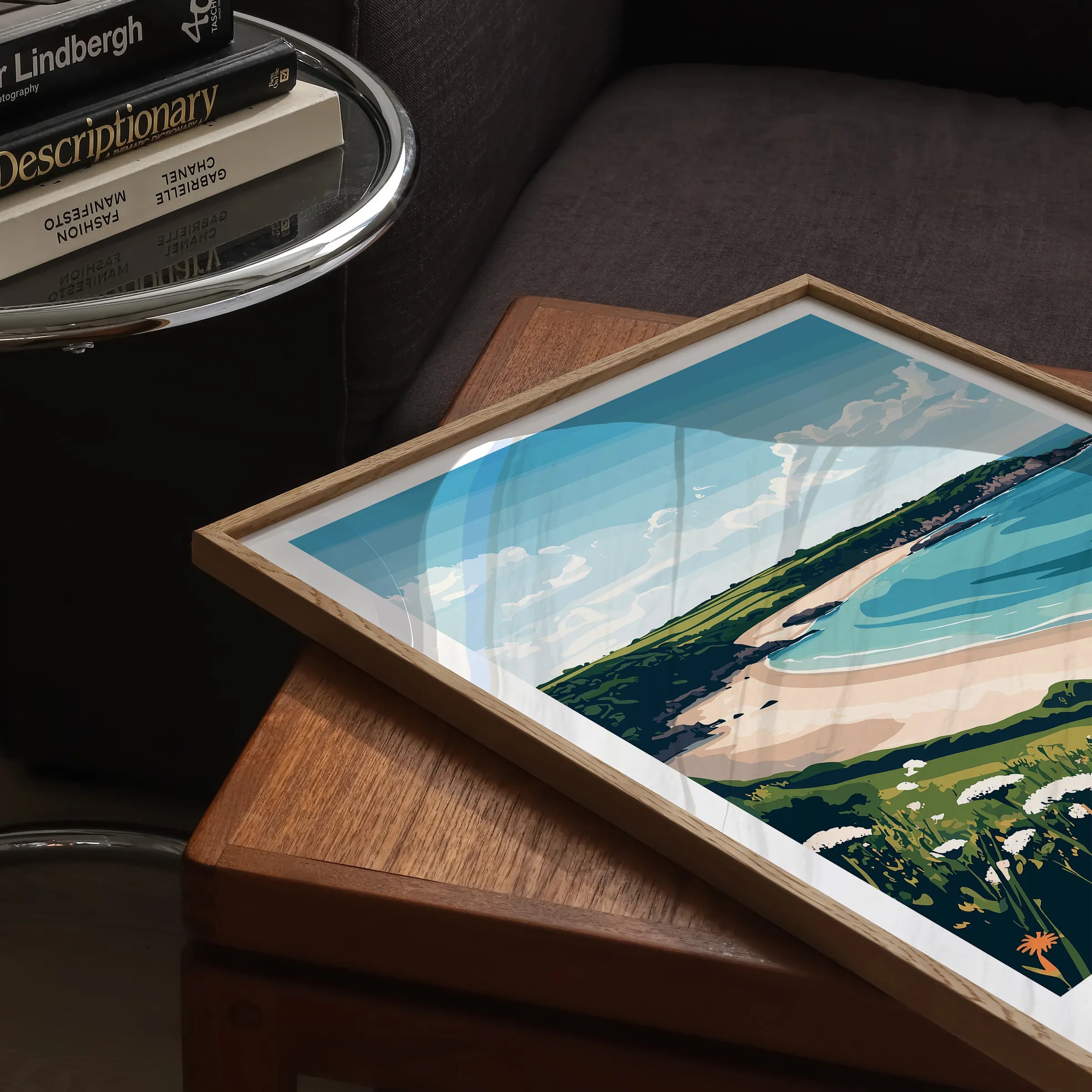 Portelet Bay Vintage Style Print