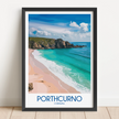 Porthcurno Scenic Landscape Art