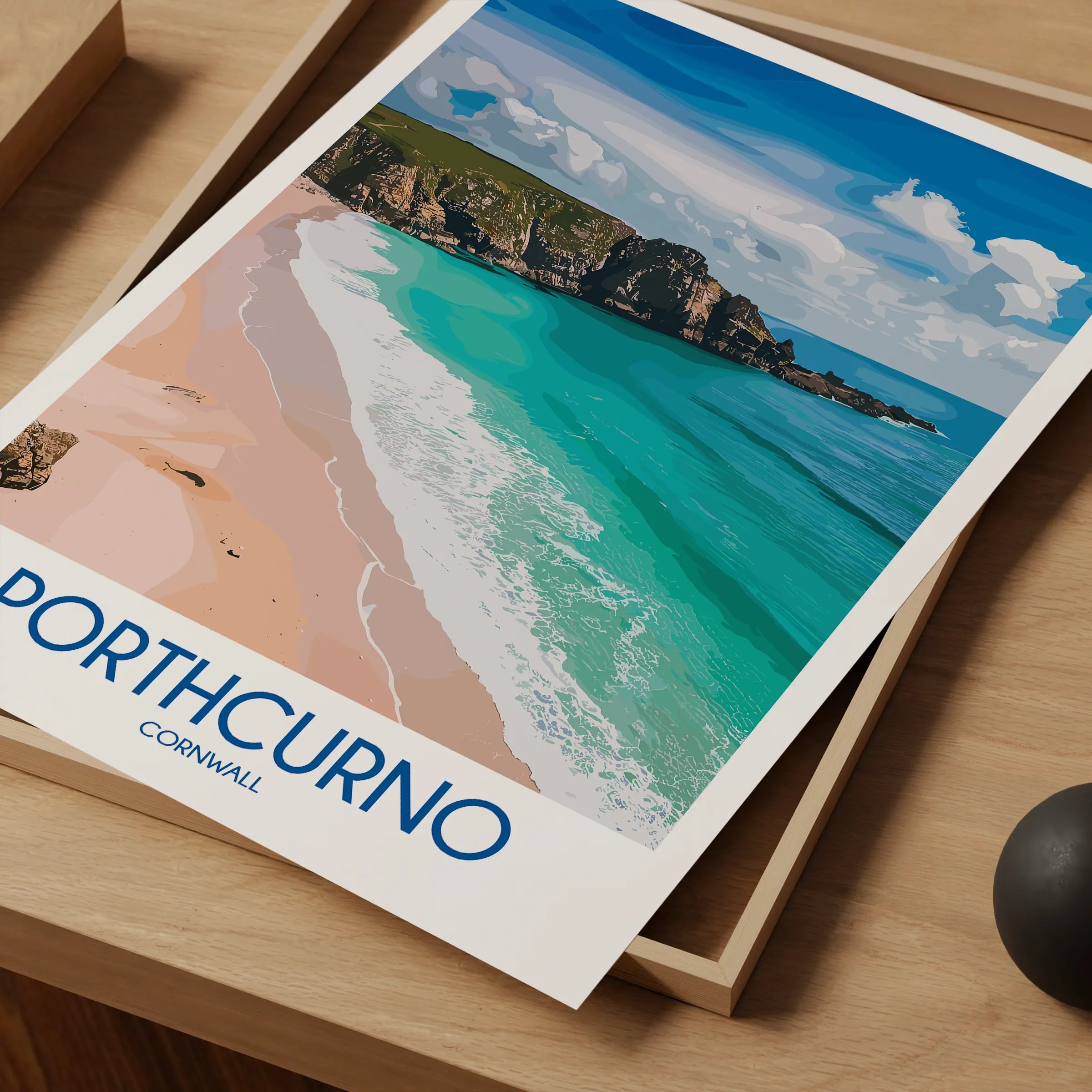 Porthcurno Souvenir Poster Print