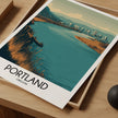 Portland Modern Travel Poster