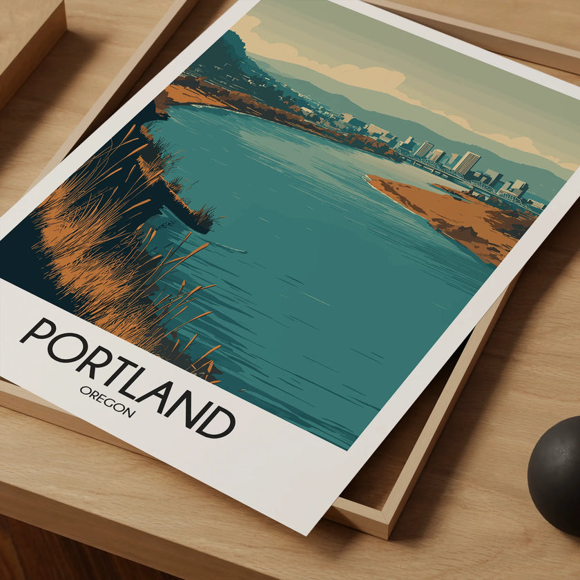 Portland Modern Travel Poster