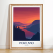 Portland Modern Travel Poster